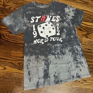 Gray Tie-Dye Graphic T-Shirt